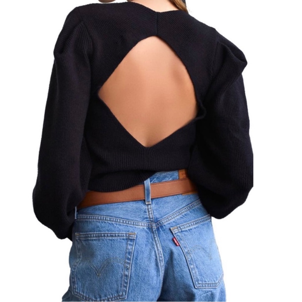 Free People Saffron Top - Black